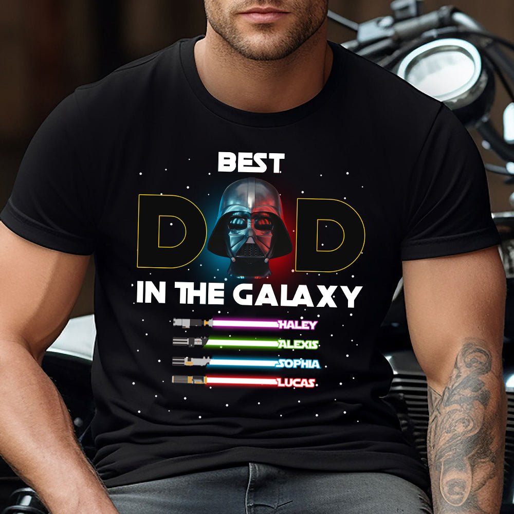 Best Dad In The Galaxy - Personalized The Force T-shirt And Hoodie