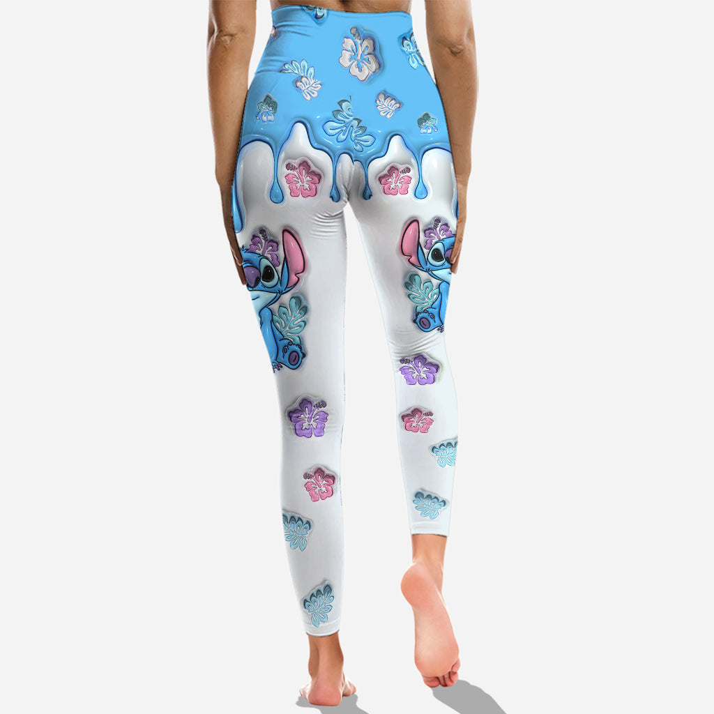 Ohana Means Family - Personalized Ohana Cross Tank Top and Leggings