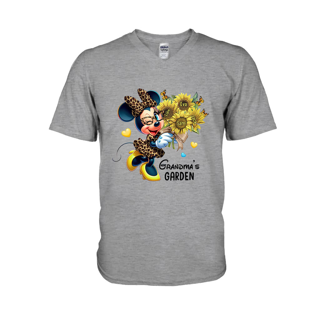 Grandma's Mom's Garden Custom Any Title - Personalized Mouse T-shirt And Hoodie