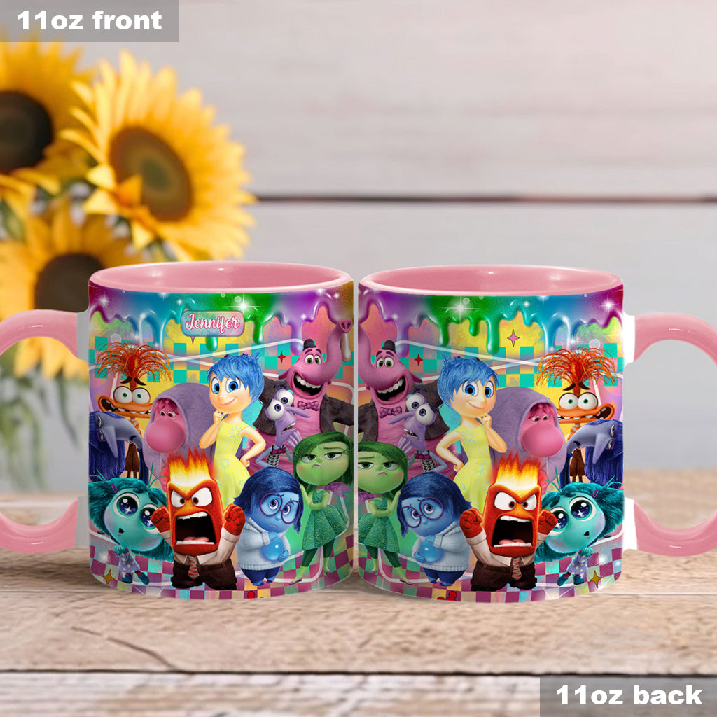 It's Ok To Feel All The Feels - Personalized Accent Mug