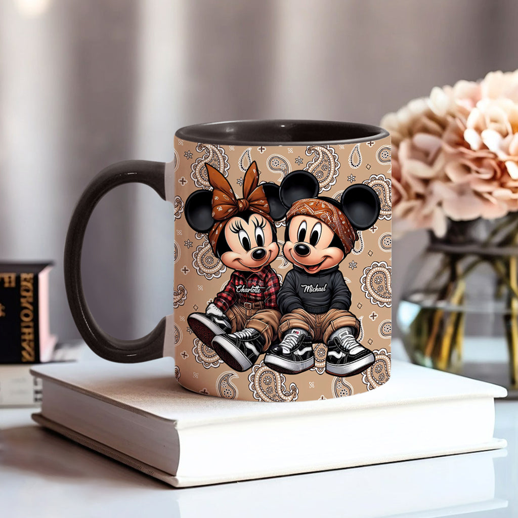Chicano Mouse Couple - Personalized Mouse Accent Mug