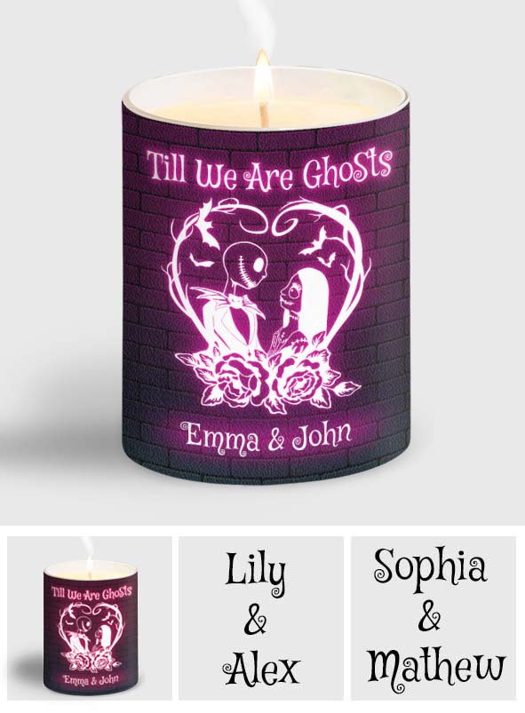 Till We Are Ghosts - Personalized Nightmare Candle With Wooden Lid