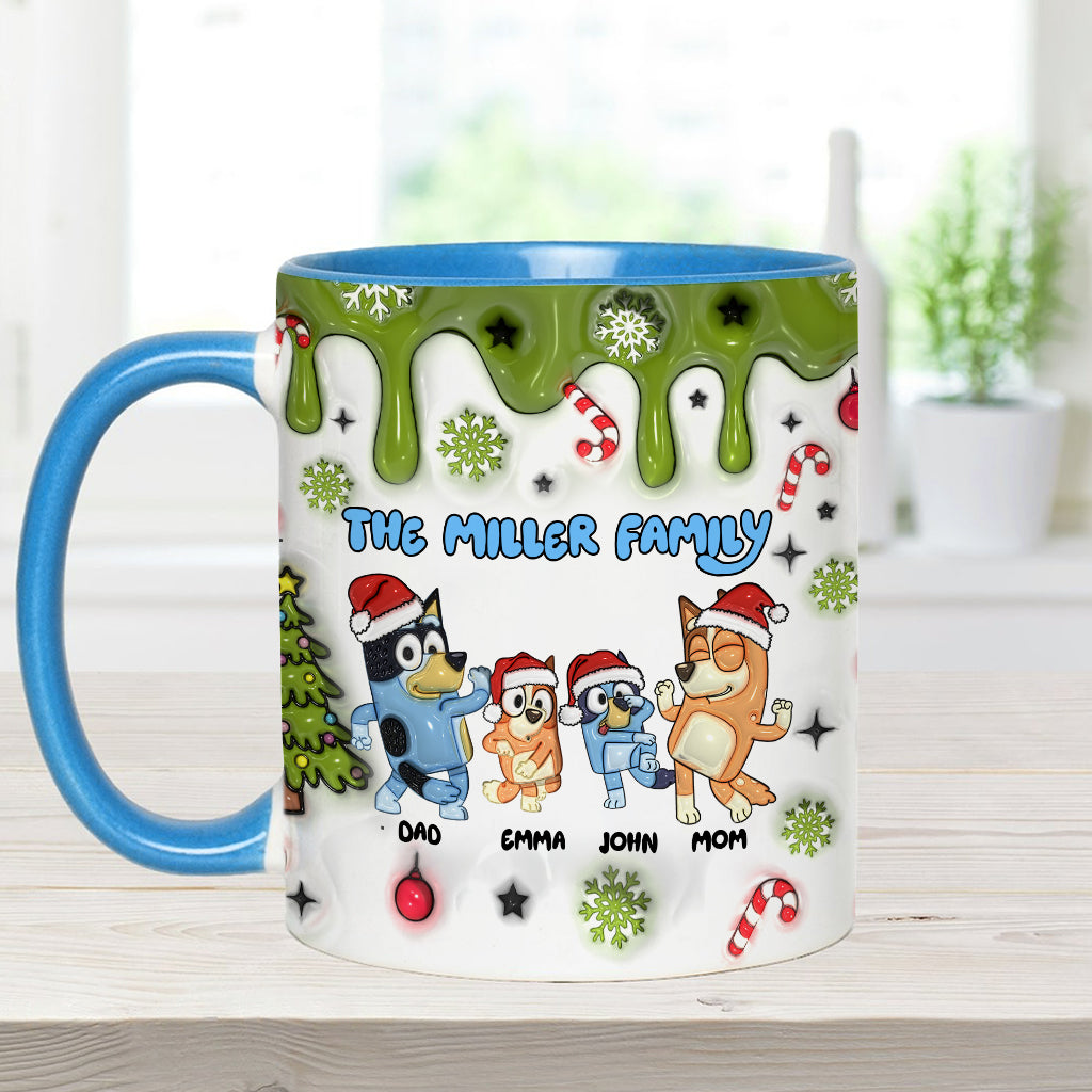 Merry Christmas - Personalized Family Accent Mug