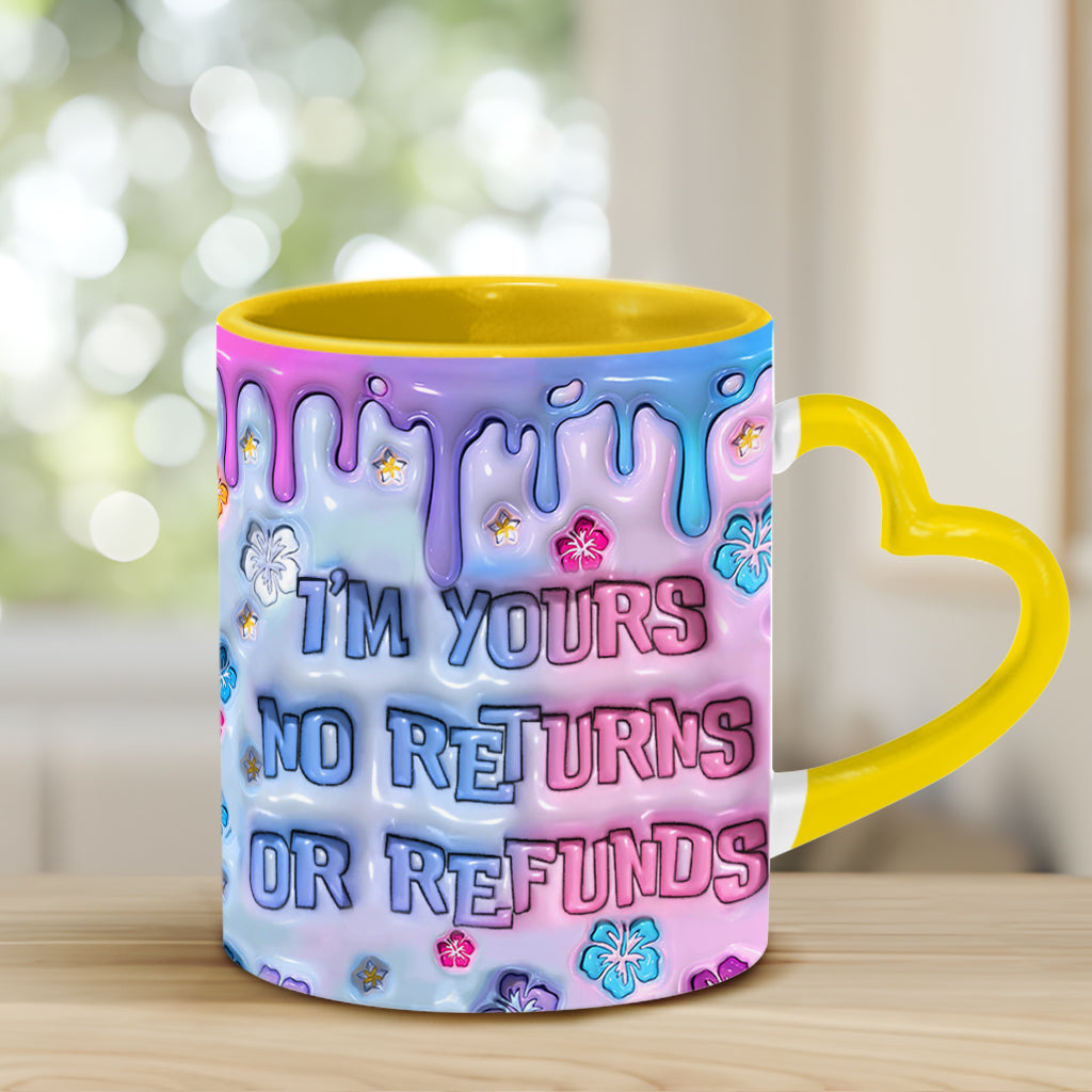 I'm Yours - Personalized Ohana Heart Handle Mug