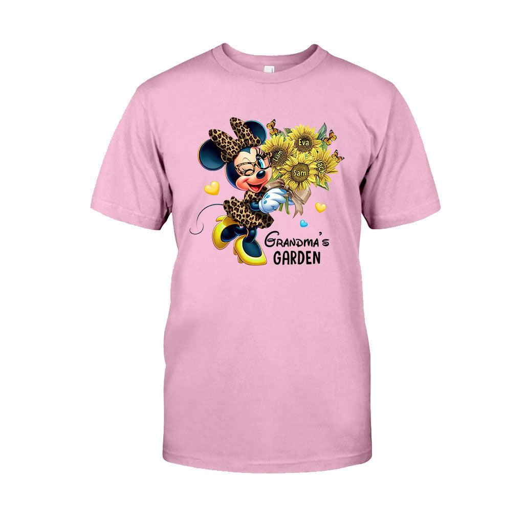 Grandma's Mom's Garden Custom Any Title - Personalized Mouse T-shirt And Hoodie