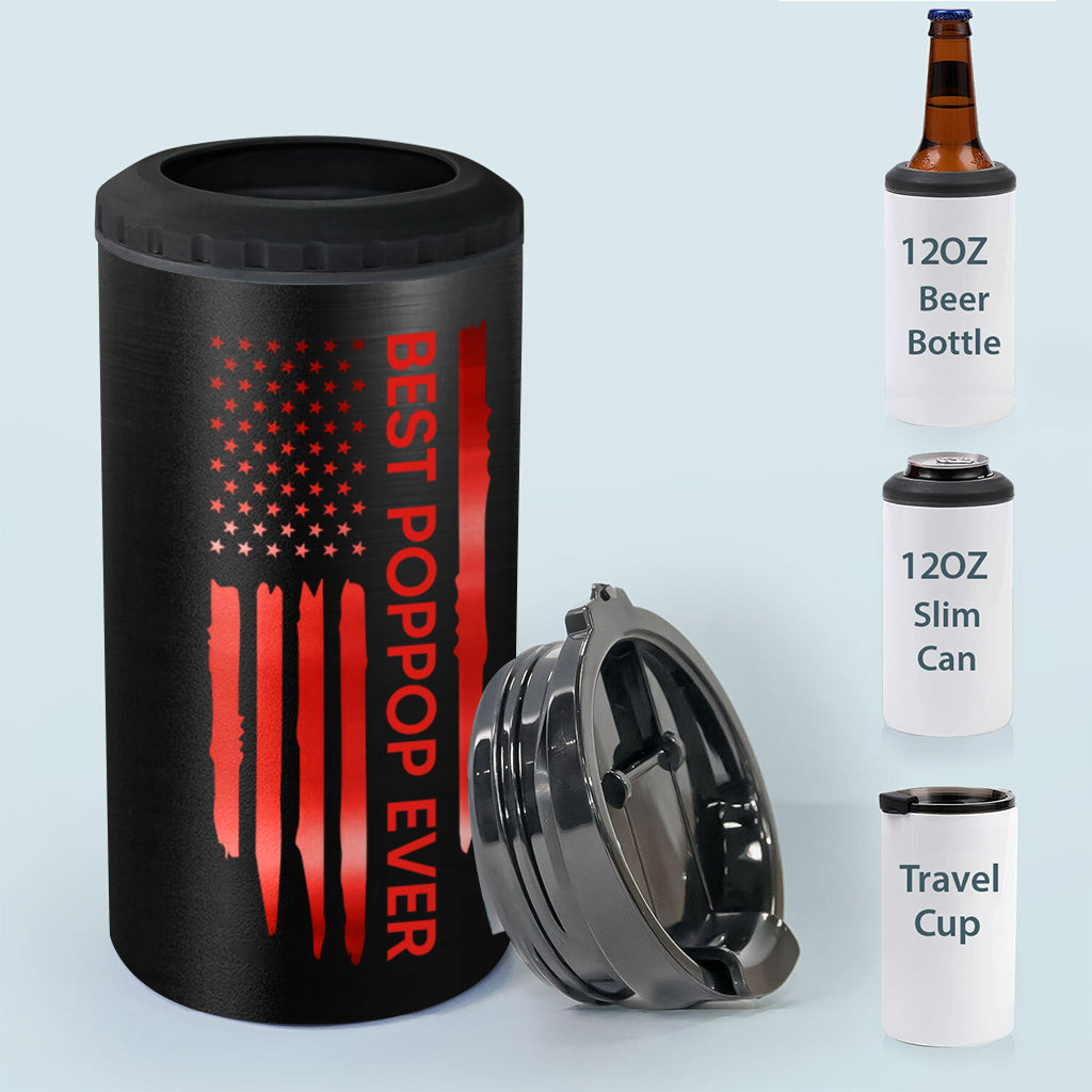 Best Dad Ever - Personalized Father Can Cooler