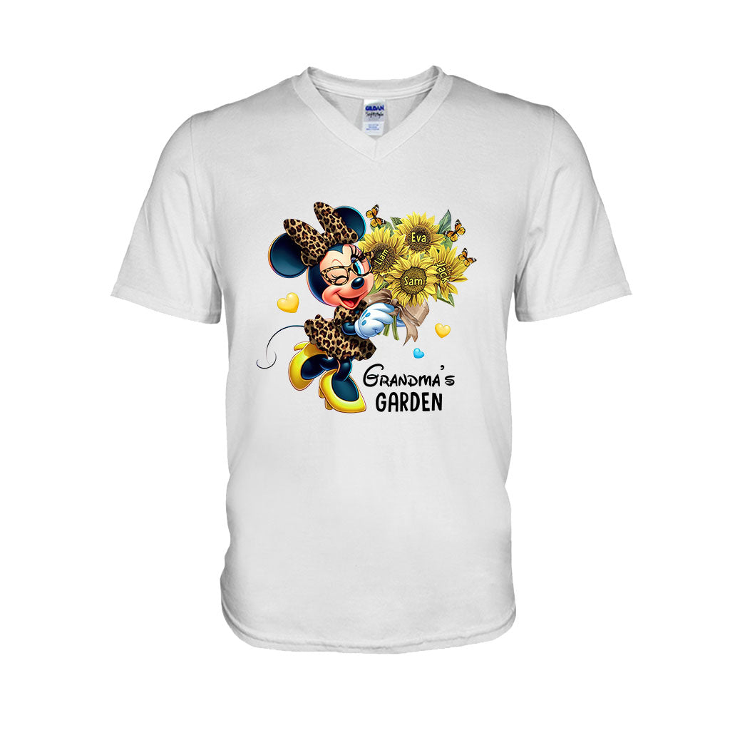 Grandma's Mom's Garden Custom Any Title - Personalized Mouse T-shirt And Hoodie