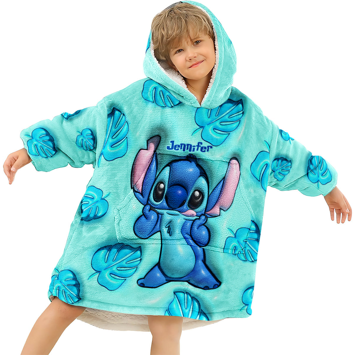 Ohana Means Family - Personalized Ohana Blanket Hoodie