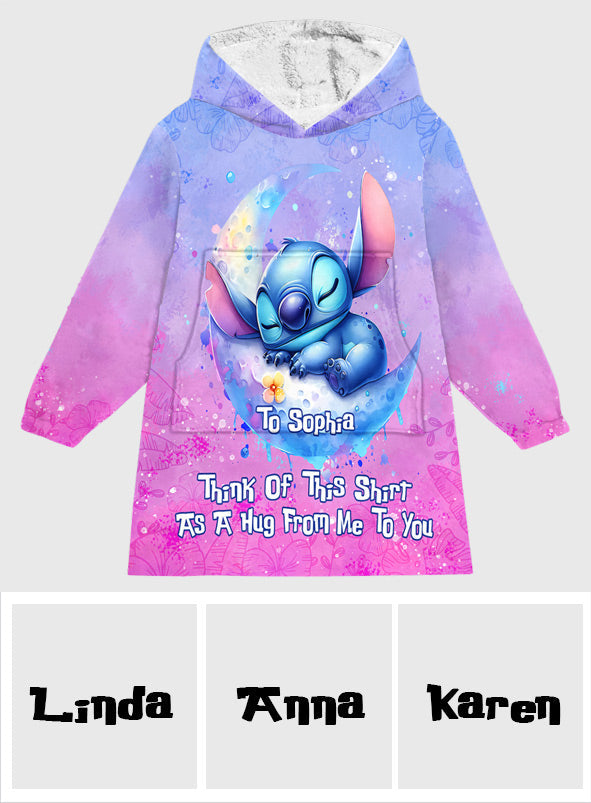 A Hug From Me To You - Personalized Ohana Blanket Hoodie