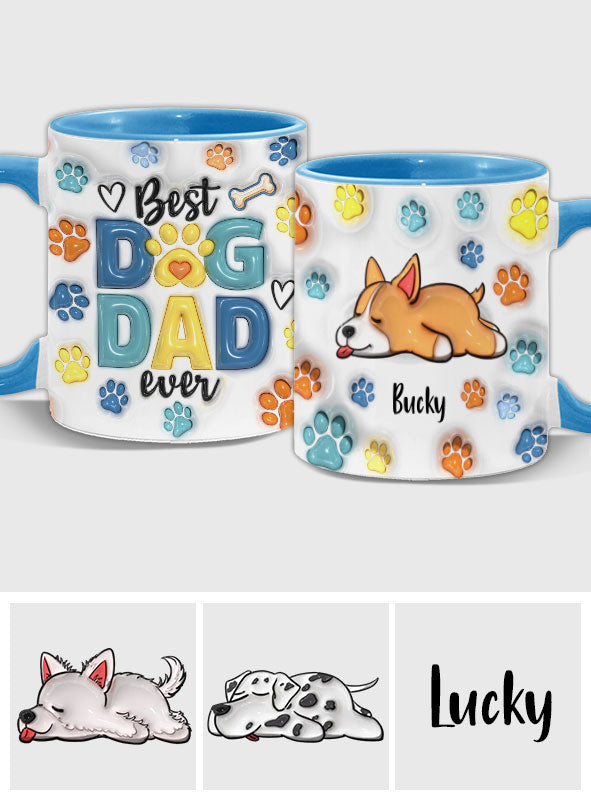 Dog Dad - Personalized Dog Accent Mug