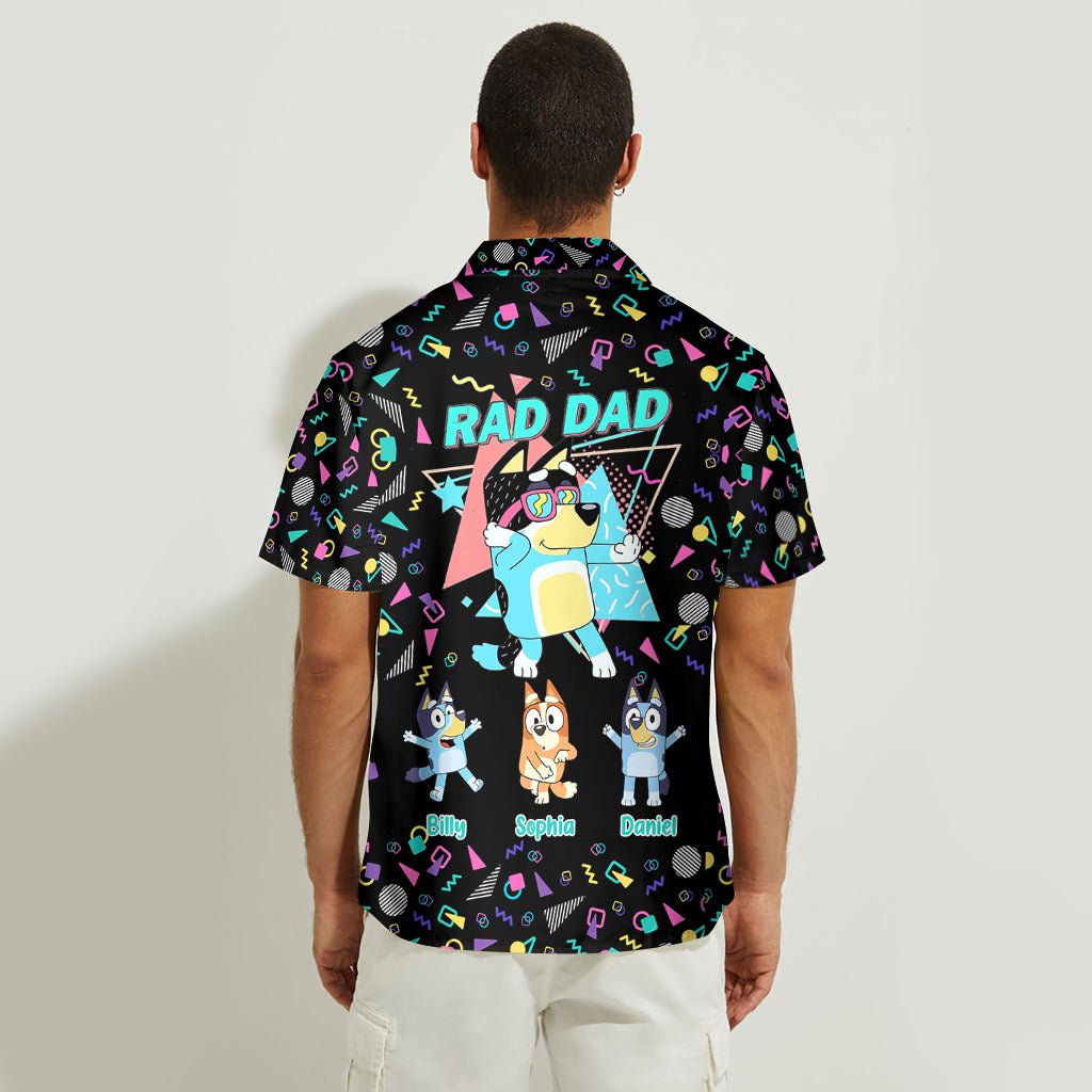 Rad Dad - Personalized Father Hawaiian Shirt