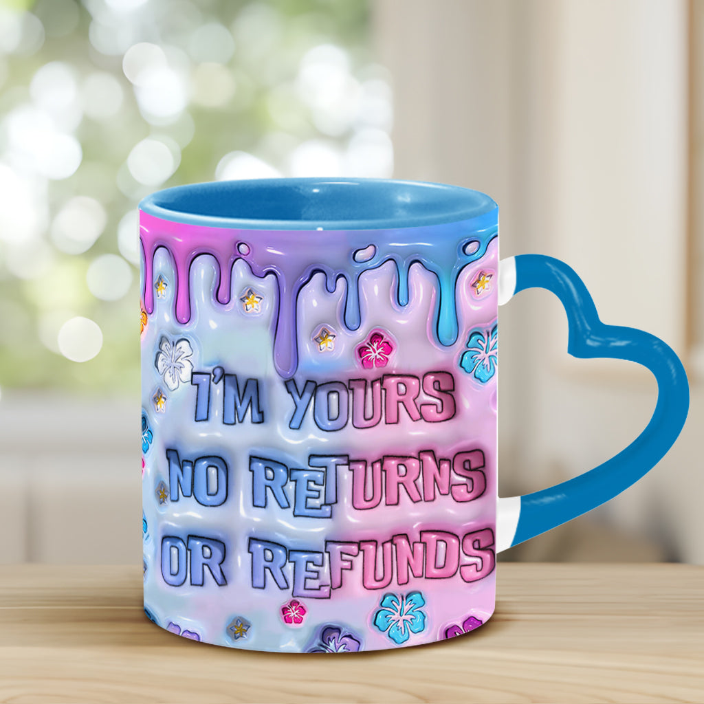 I'm Yours - Personalized Ohana Heart Handle Mug