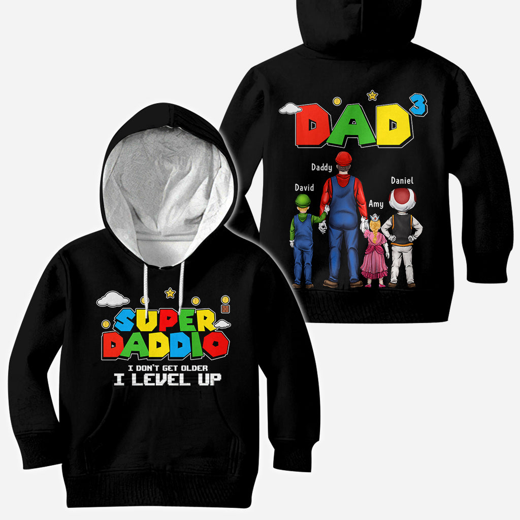 Super Daddio - Personalized Father All Over Shirt
