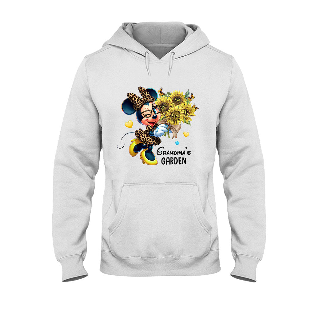 Grandma's Mom's Garden Custom Any Title - Personalized Mouse T-shirt And Hoodie