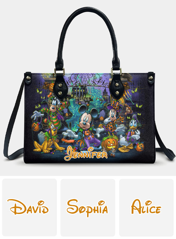 Welcome Foolish Mortals - Personalized Mouse Leather Handbag
