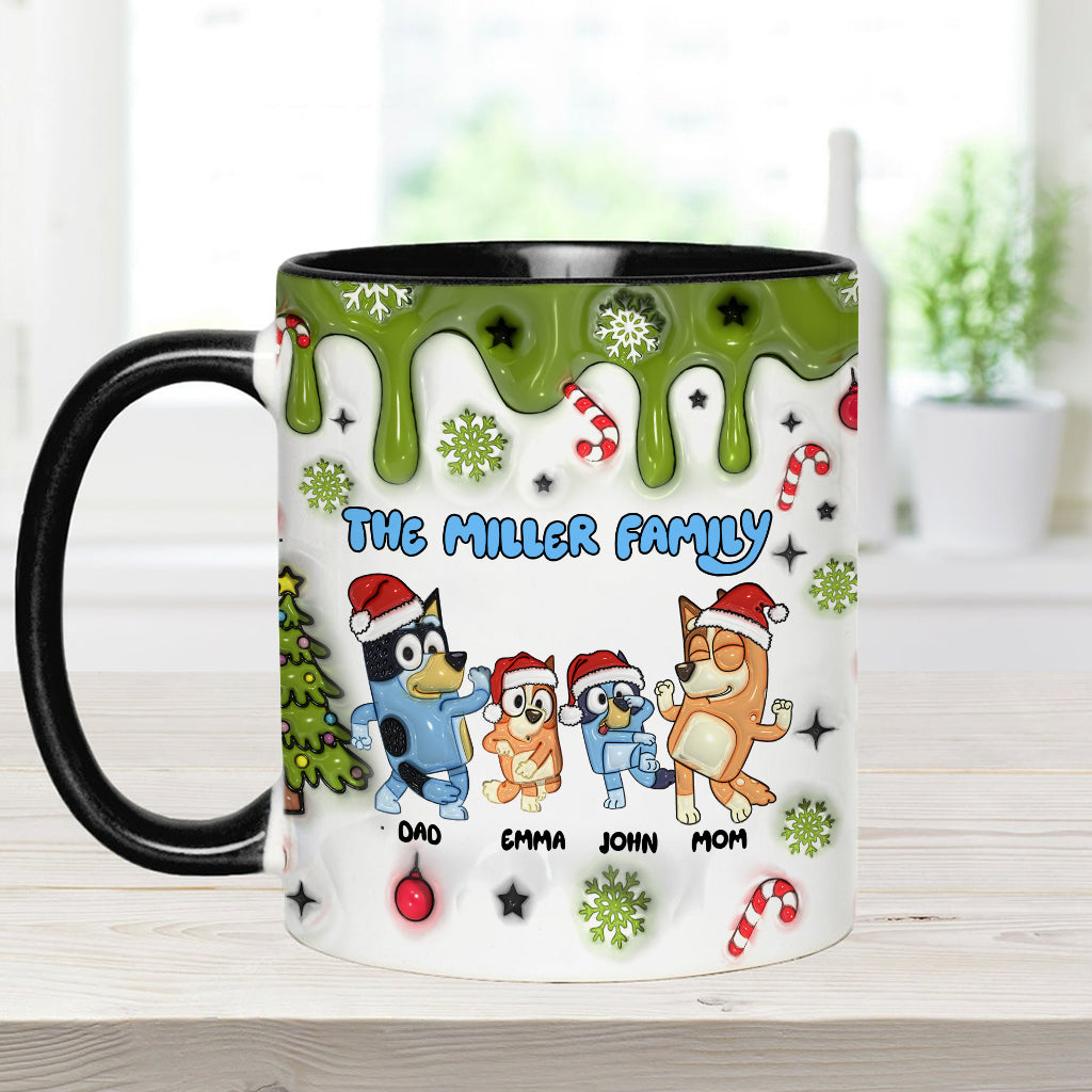 Merry Christmas - Personalized Family Accent Mug
