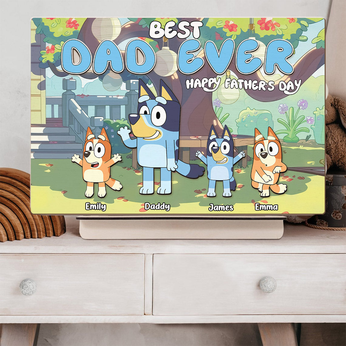Best Dad Ever - Personalized Father Name Puzzle