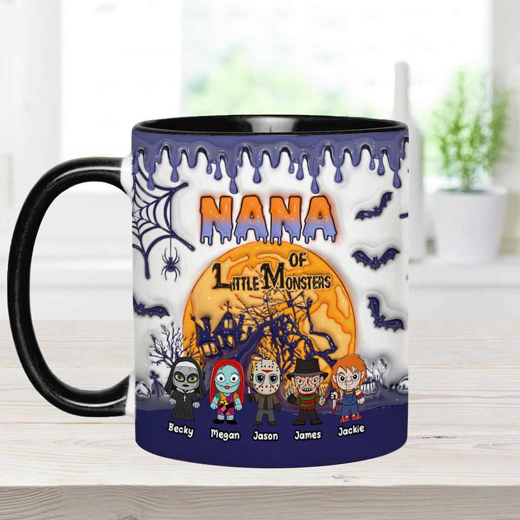 Grandma of Little Monsters - Personalized Mother Accent Mug