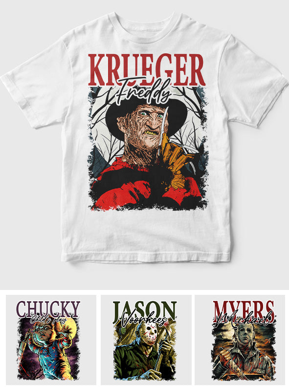 Halloween Horror Characters - Personalized T-shirt And Hoodie