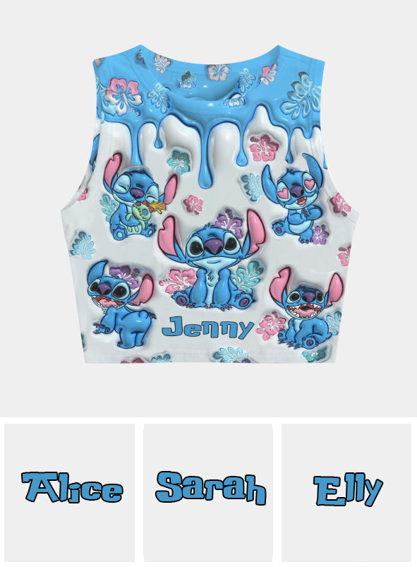 Ohana Forever - Personalized Ohana Crop Tank Top