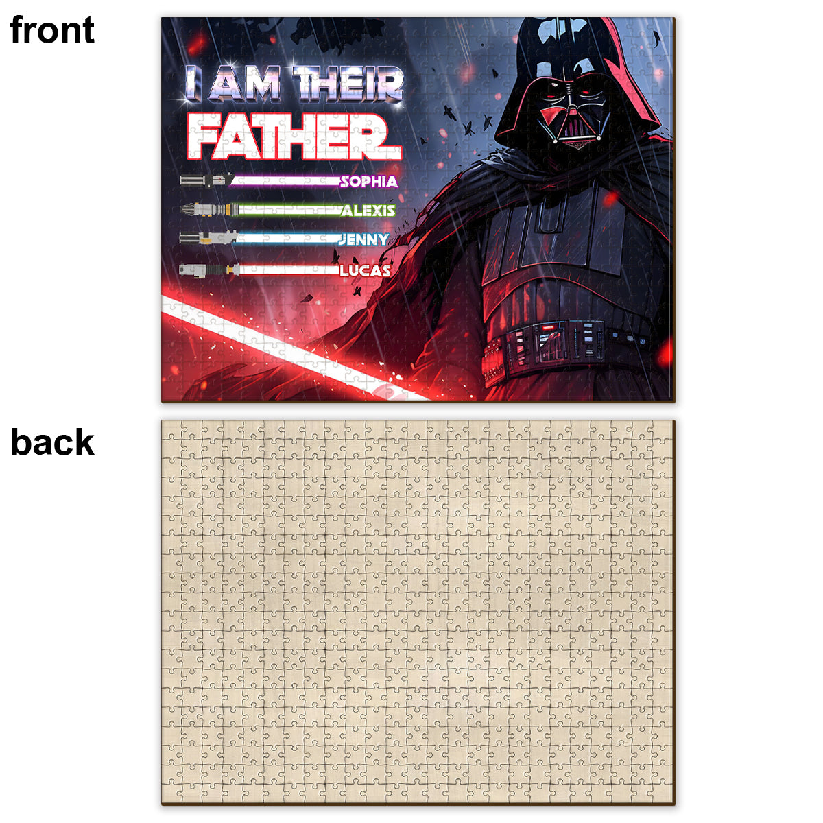 I Am Their Father - Personalized The Force Jigsaw Puzzle