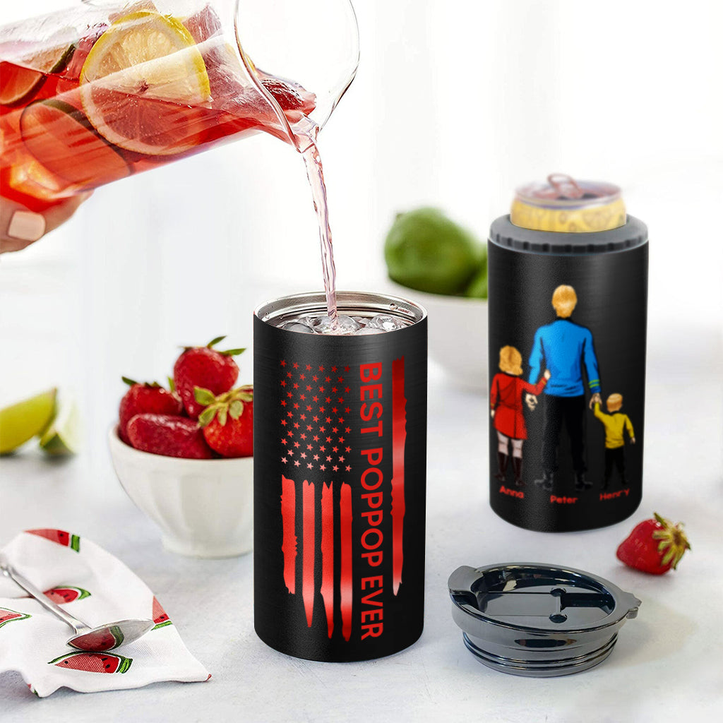 Best Dad Ever - Personalized Father Can Cooler