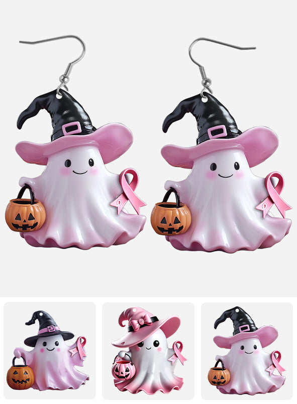 Breast Cancer Awareness - Personalized Breast Cancer Awareness Earrings