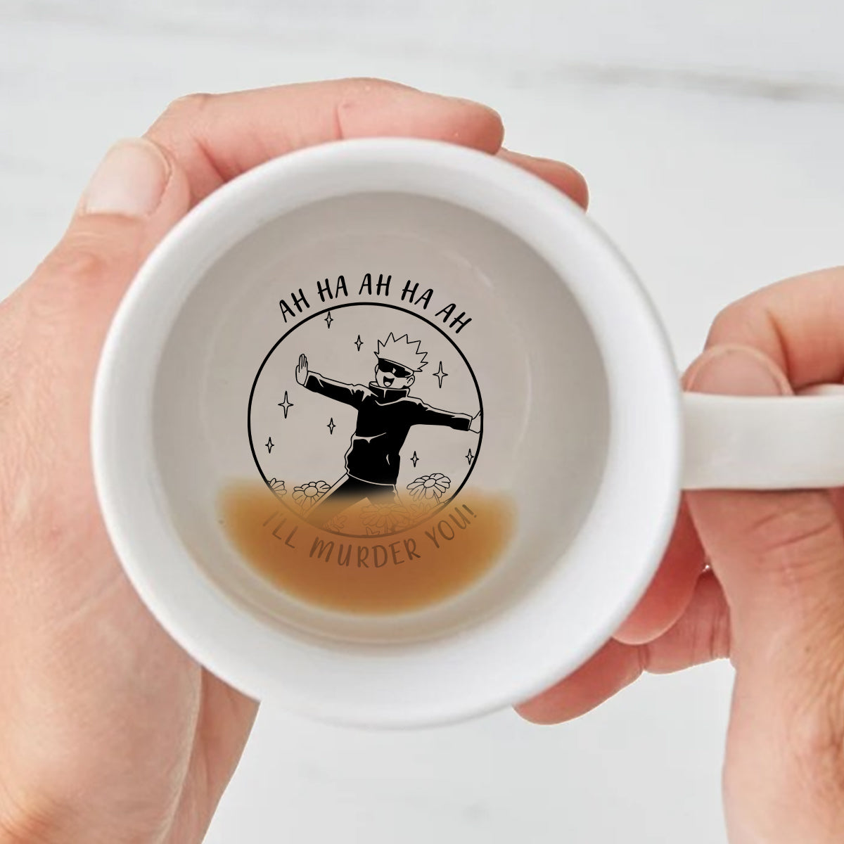 Anime Funny Ah Ha Ha - Hidden Message Mug