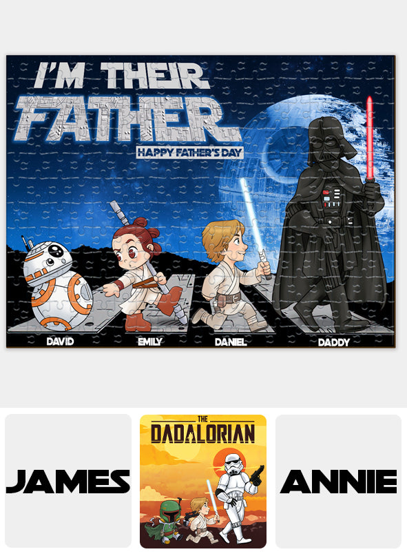 The Dadalorian - Personalized The Force Jigsaw Puzzle