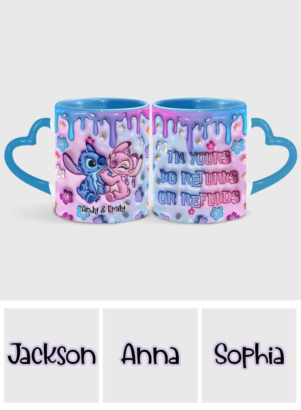 I'm Yours - Personalized Ohana Heart Handle Mug