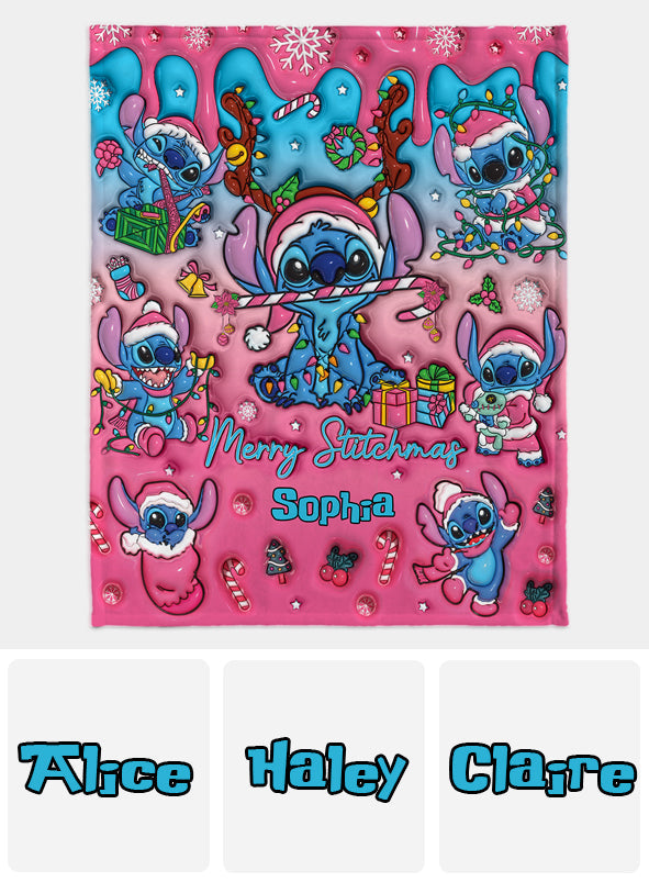 Merry Stitchmas - Personalized Ohana Blanket
