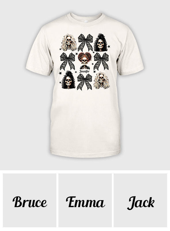 Spooky Coqquete Three Witches - Personalized Three Witches T-shirt And Hoodie