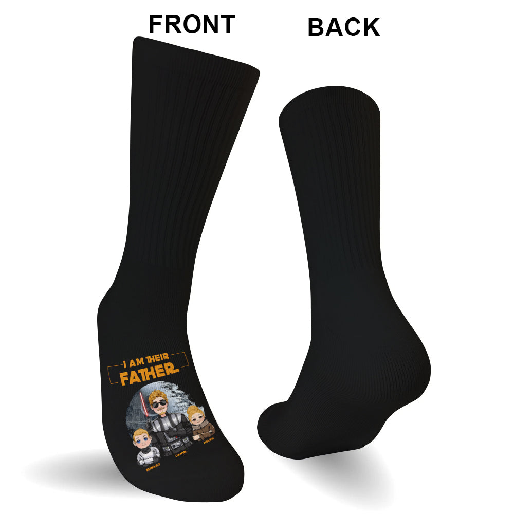I Am Their Father - Personalized The Force Socks