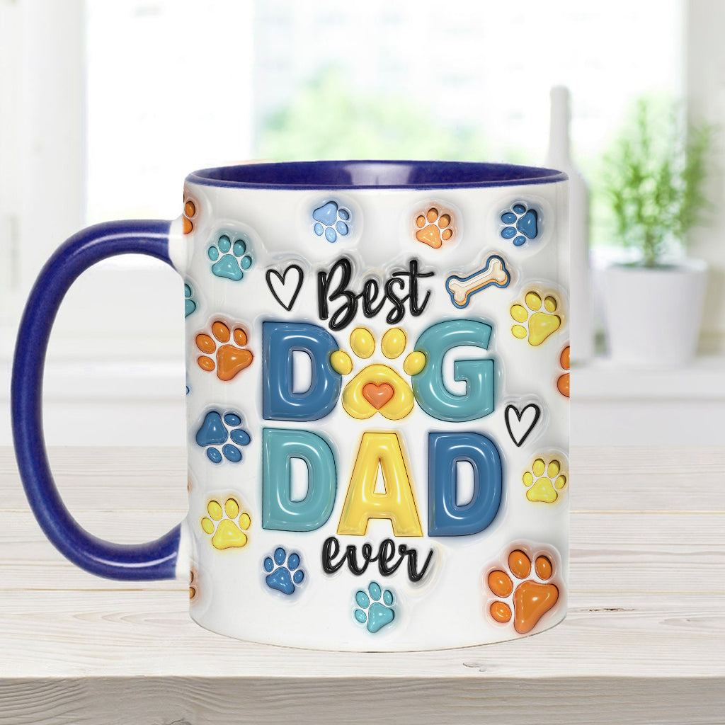 Dog Dad - Personalized Dog Accent Mug