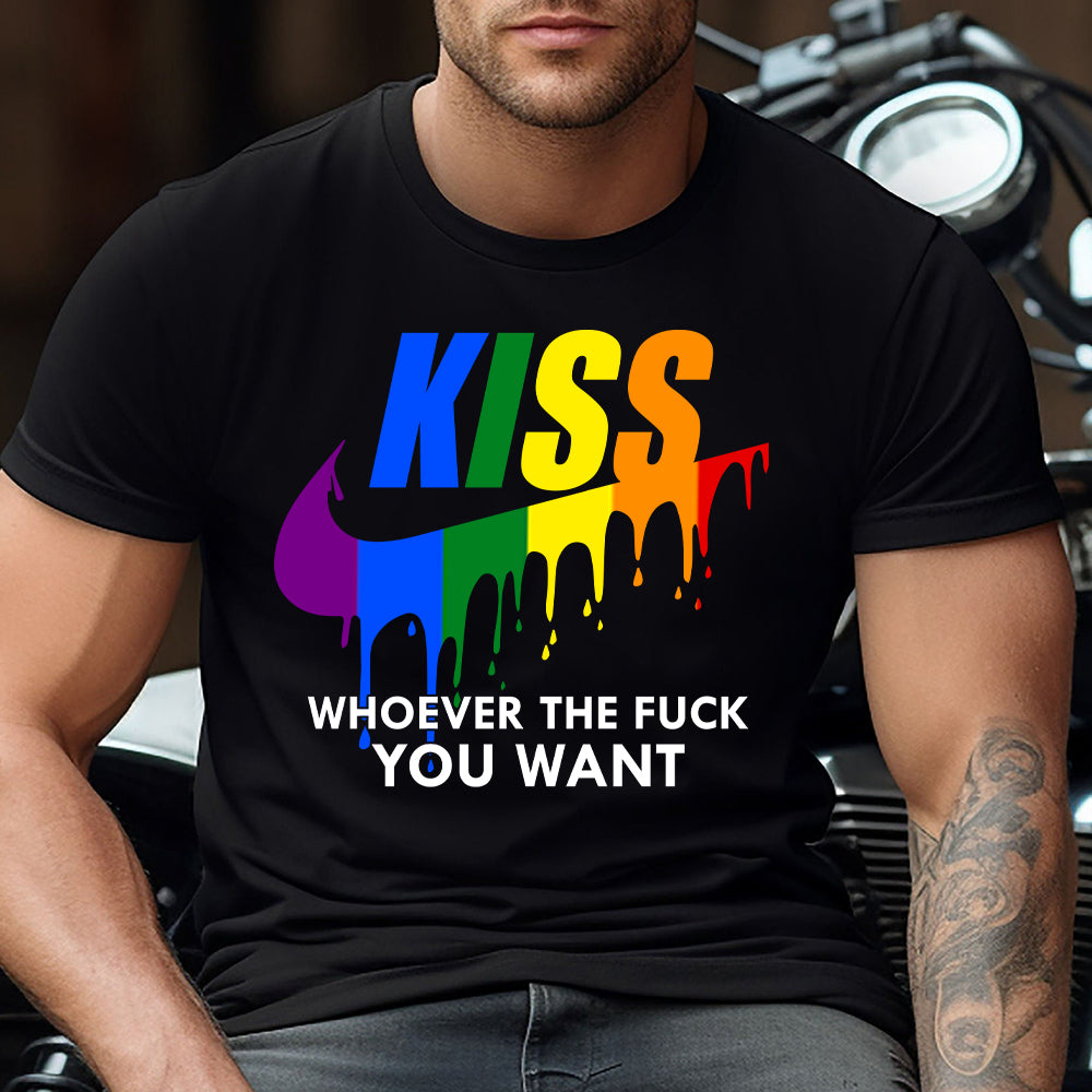 Kiss Whoever You Want - LGBT Support T-shirt And Hoodie