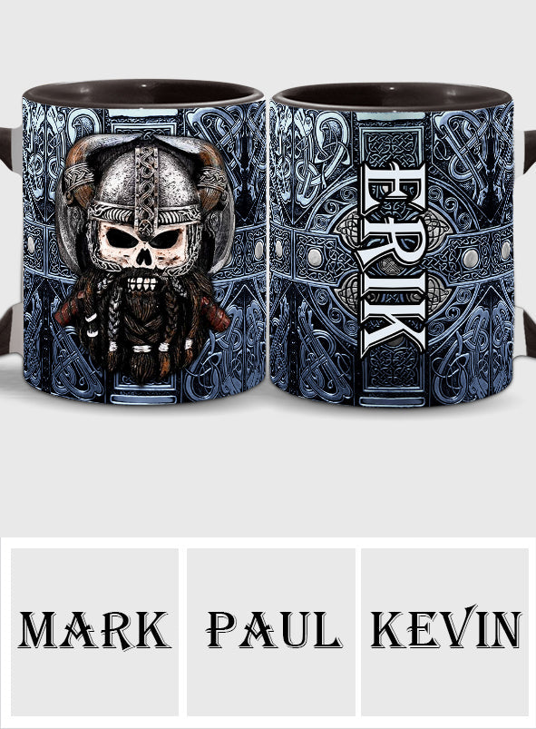 Proud Viking Dad Grandfather - Personalized Viking Accent Mug