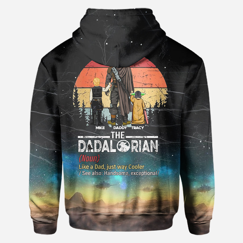 Best Dad In The Galaxy - Personalized The Force All Over Shirt