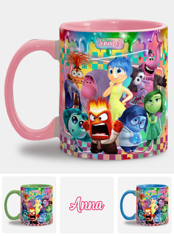 It's Ok To Feel All The Feels - Personalized Accent Mug