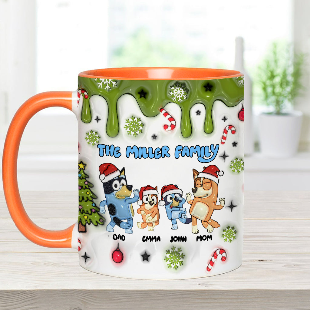 Merry Christmas - Personalized Family Accent Mug