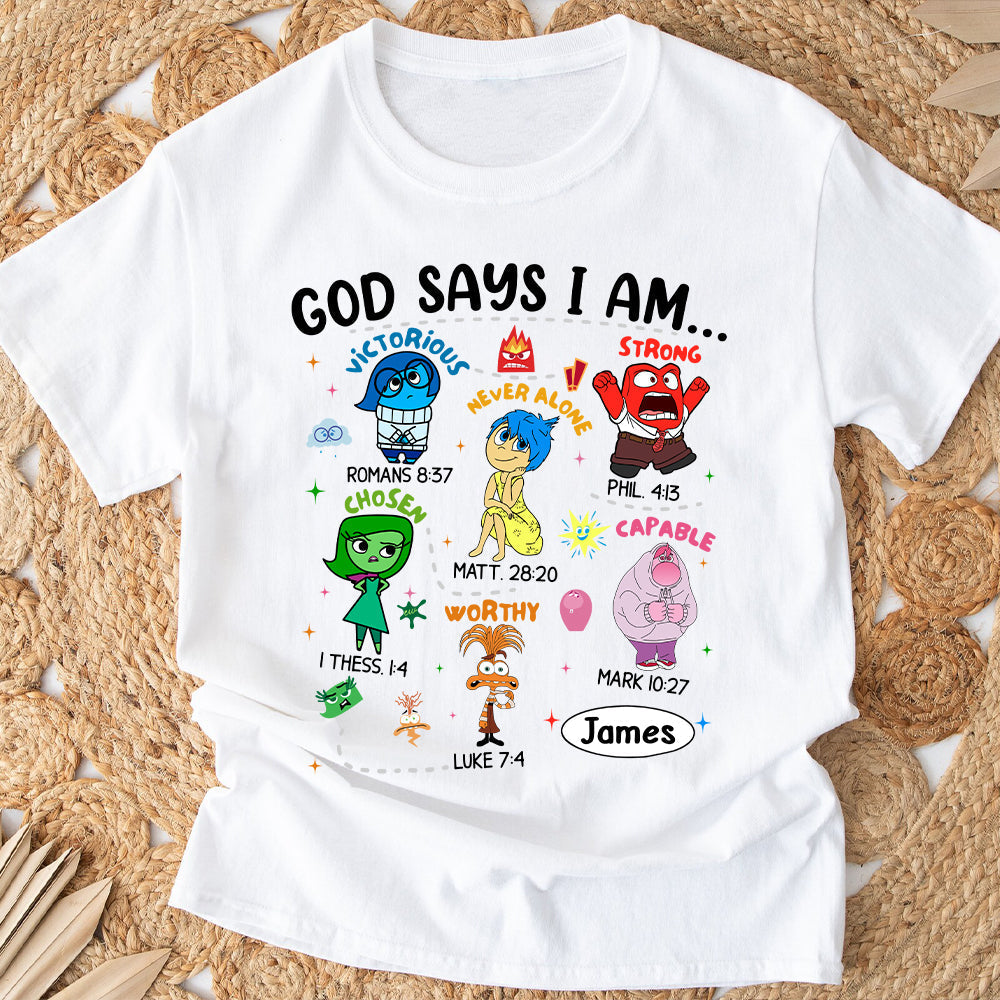 God Says I Am - Personalized T-shirt And Hoodie