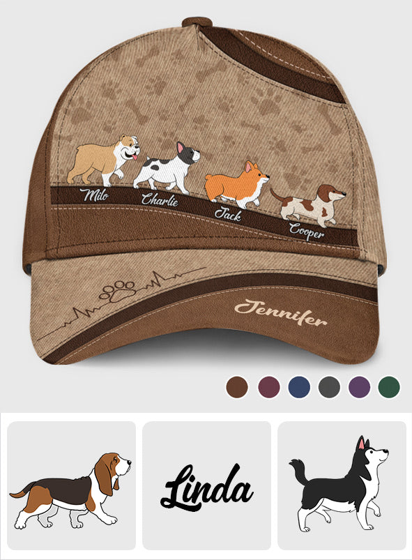 I Love My Dogs - Personalized Dog Classic Cap