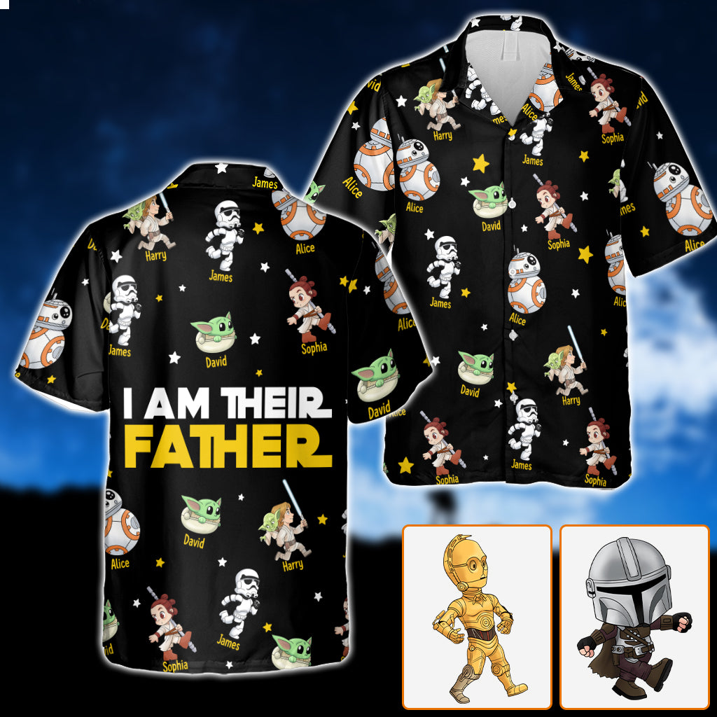I Am Their Father - Personalized The Force Hawaiian Shirt