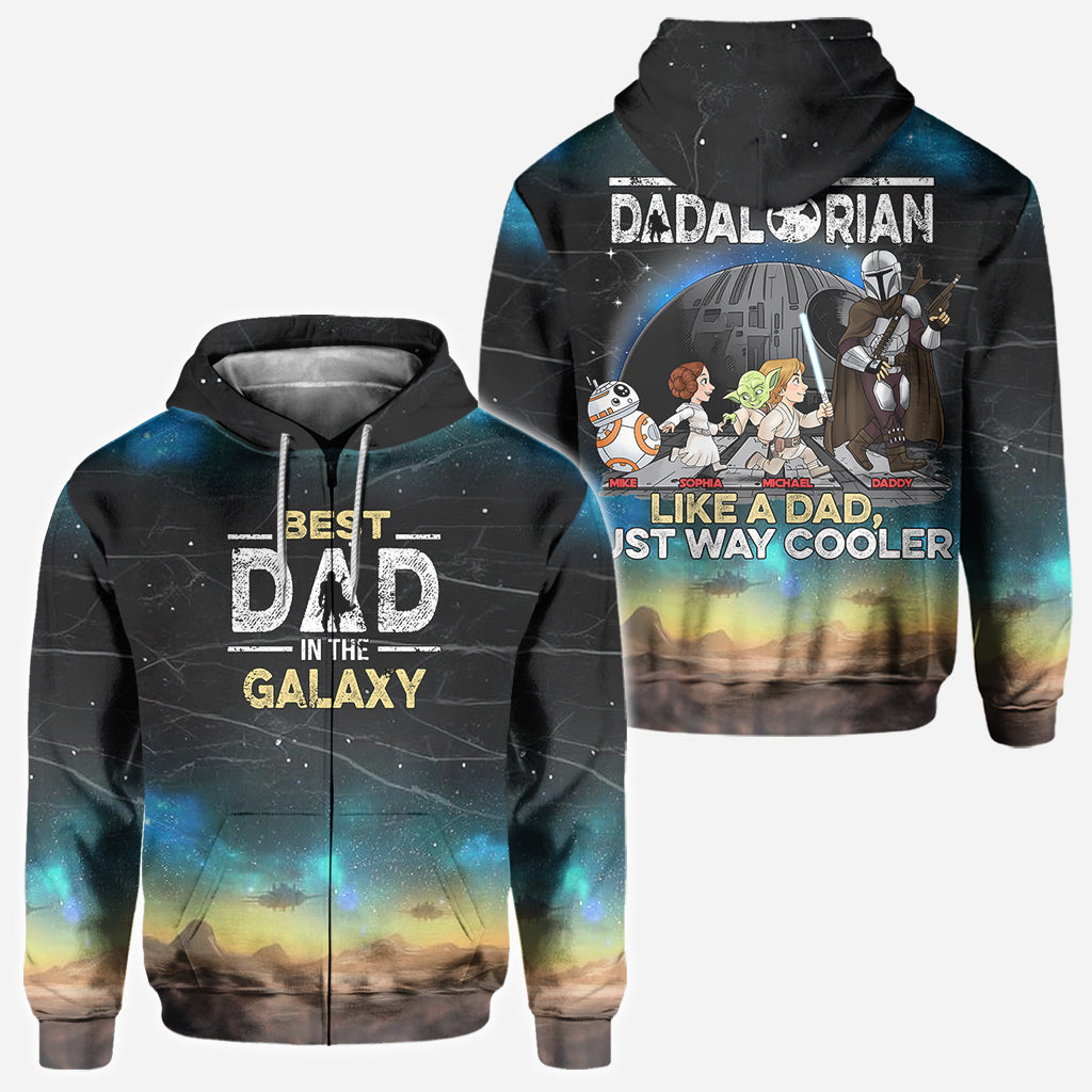 Best Dad In The Galaxy - Personalized The Force All Over Shirt