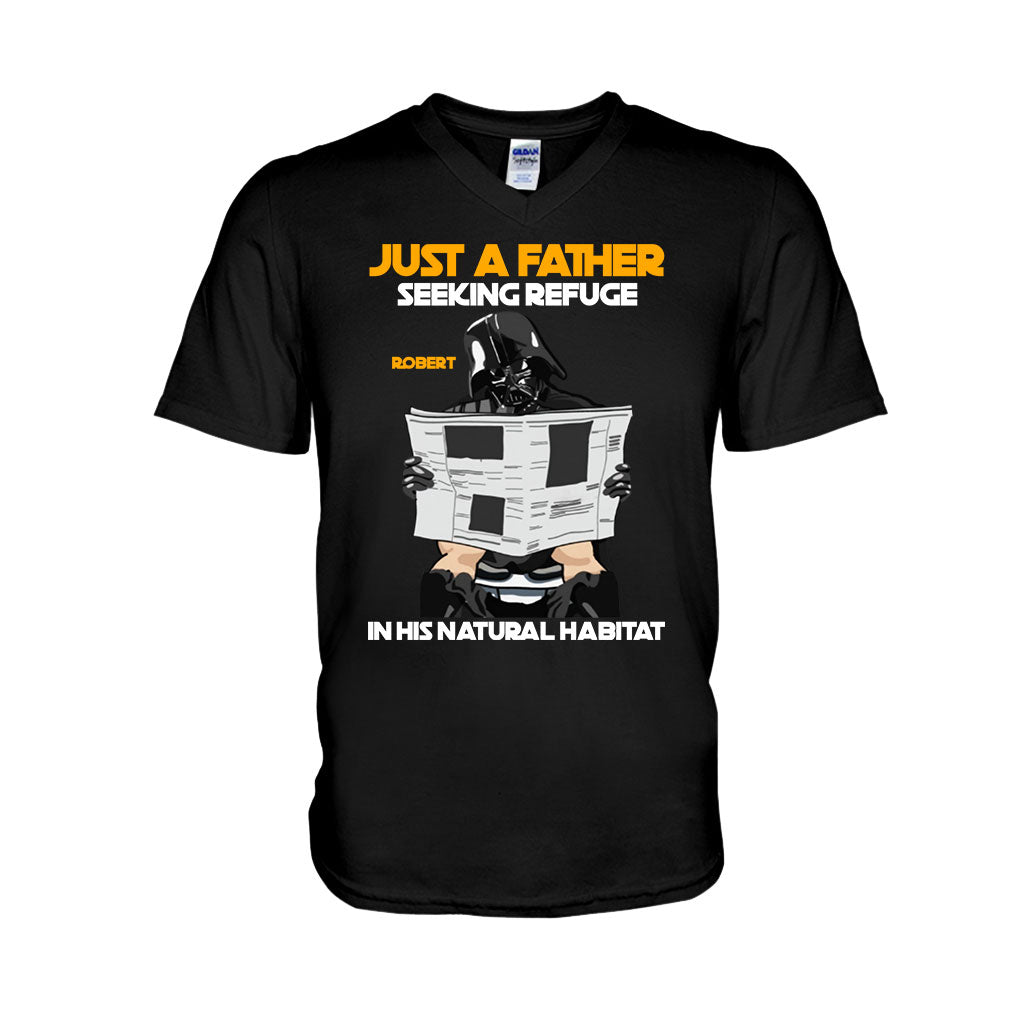 Just A Father Seeking Refuge In His Natural Habitat - Personalized The Force T-shirt And Hoodie