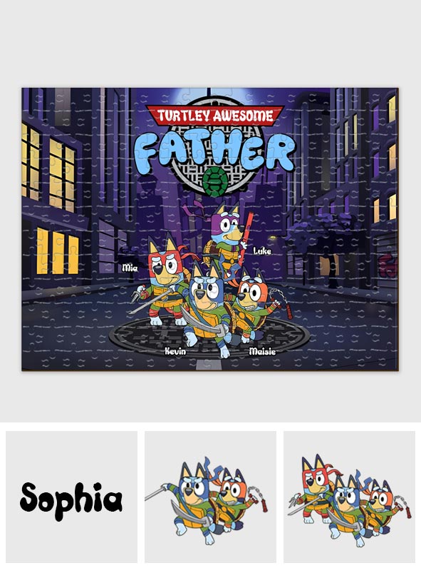Awesome Father - Personalized Father Jigsaw Puzzle