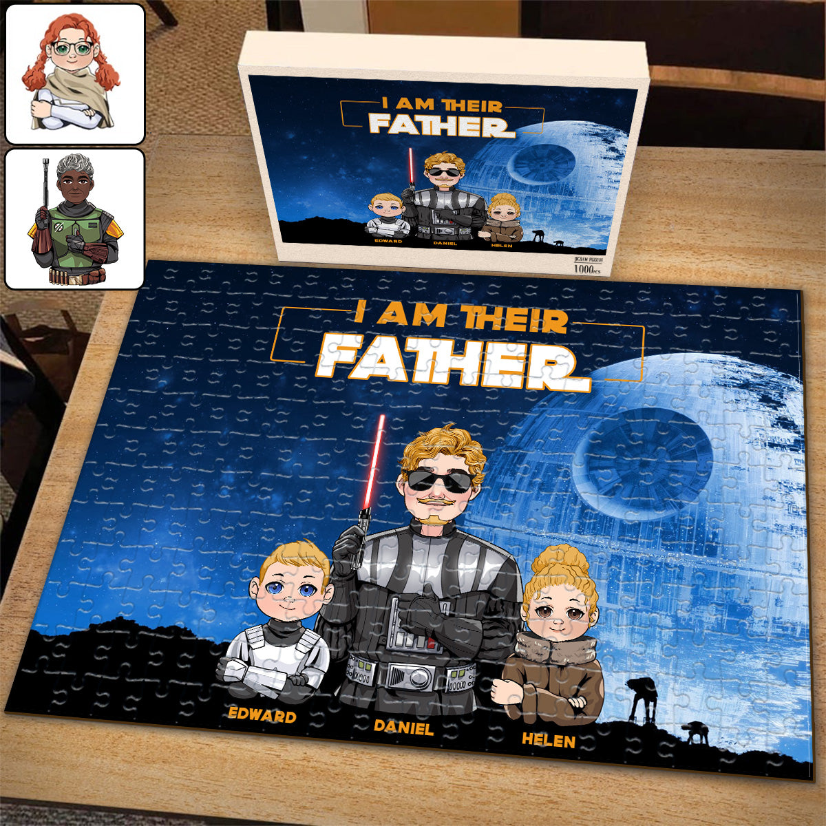 I Am Their Father - Personalized The Force Jigsaw Puzzle