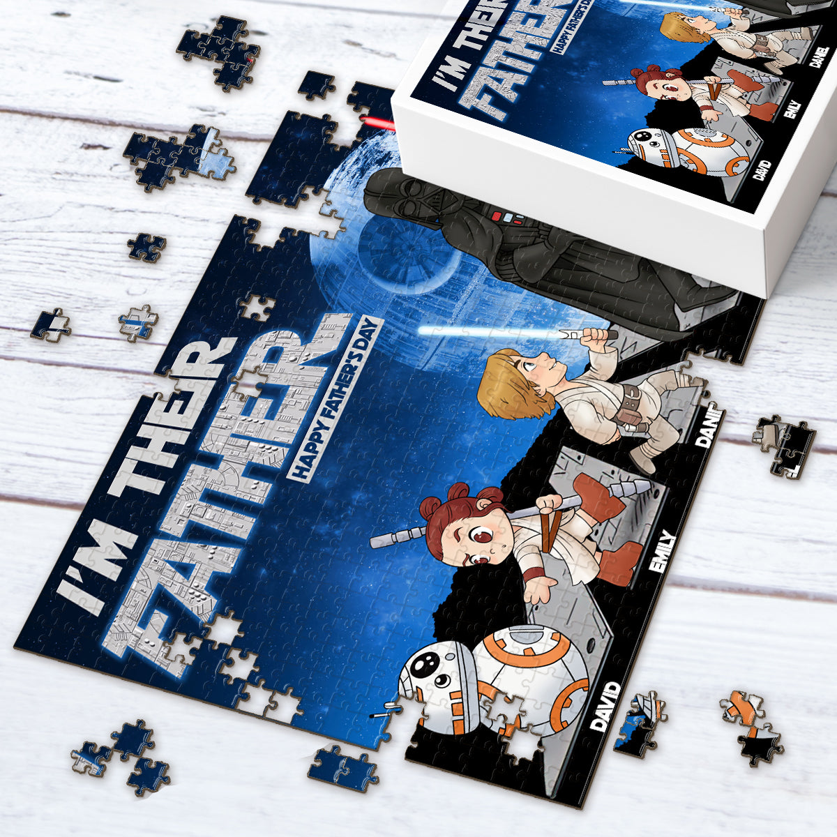 The Dadalorian - Personalized The Force Jigsaw Puzzle