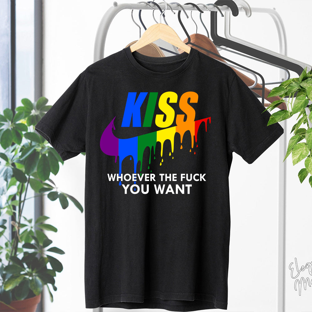 Kiss Whoever You Want - LGBT Support T-shirt And Hoodie