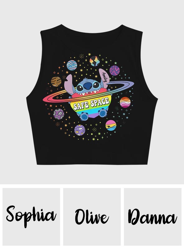 Safe Space - Personalized Ohana Crop Tank Top