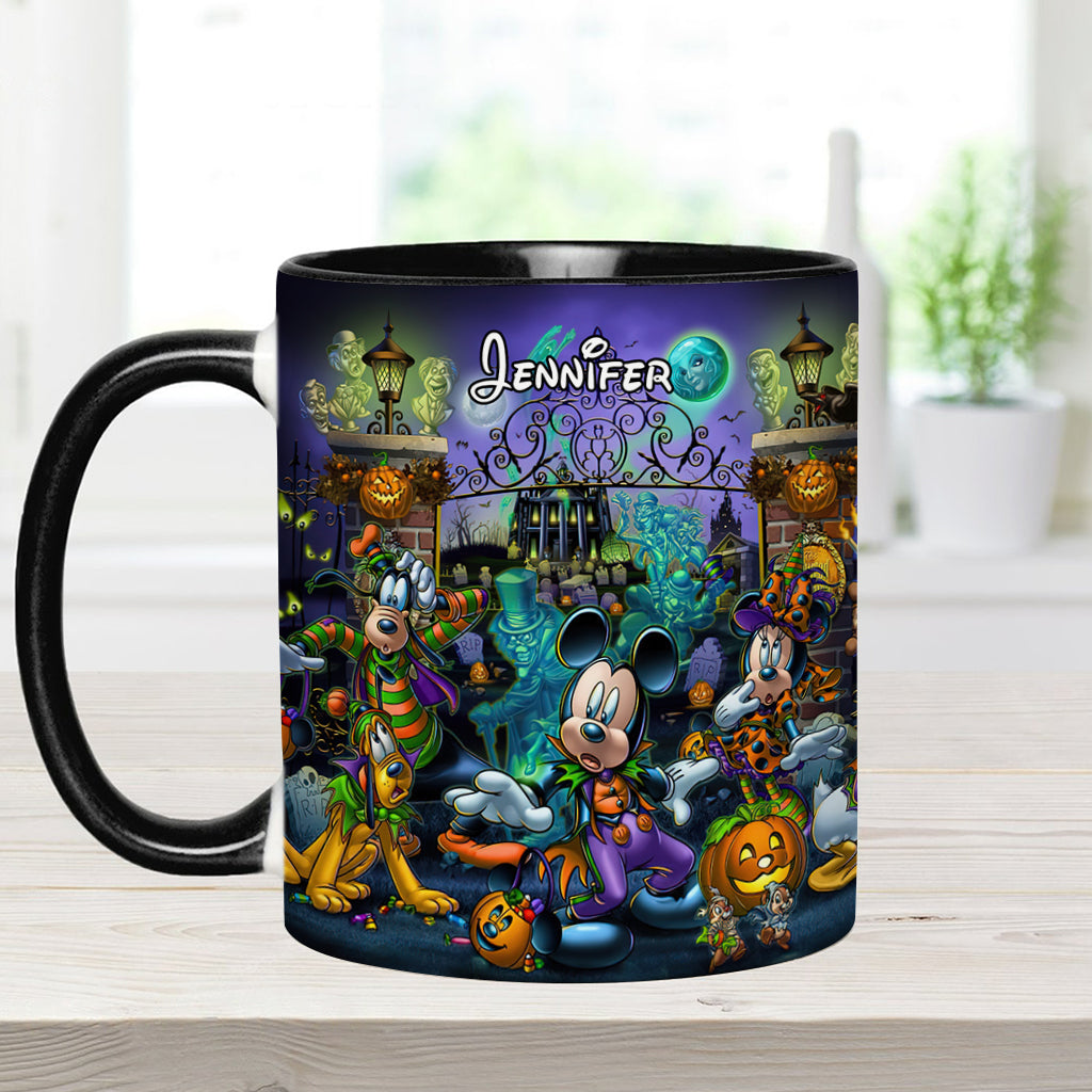 Welcome Foolish Mortals - Personalized Mouse Accent Mug